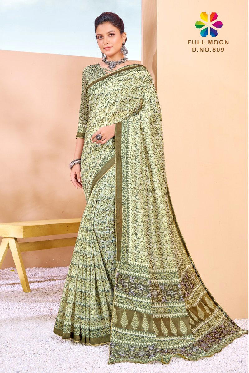 JIVORA FULL MOON 801 TO 809 DESIGNER SILK SAREE WHOLESALER IN INDIA 1
