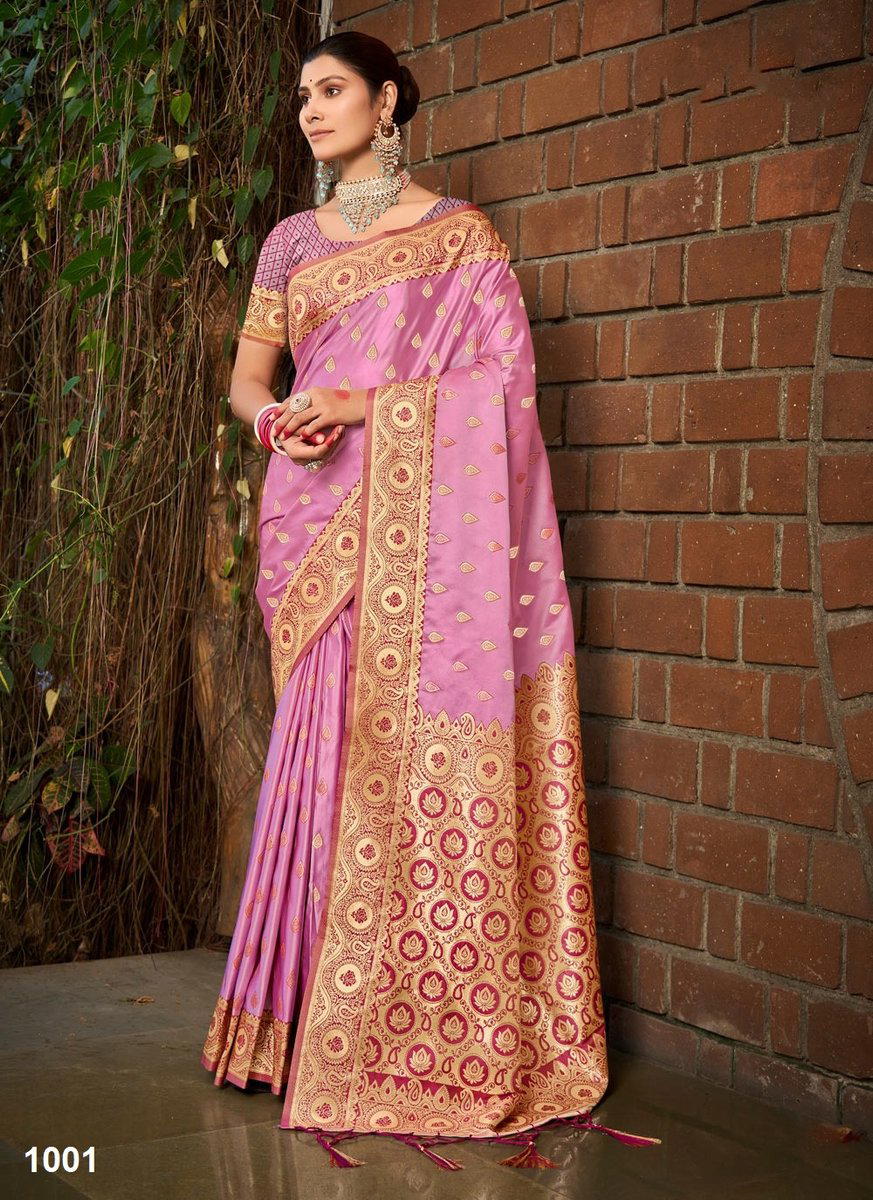 VRINDA BY BUNAWAT SATIN SILK SAREE MANUFACTURER IN INDIA 1