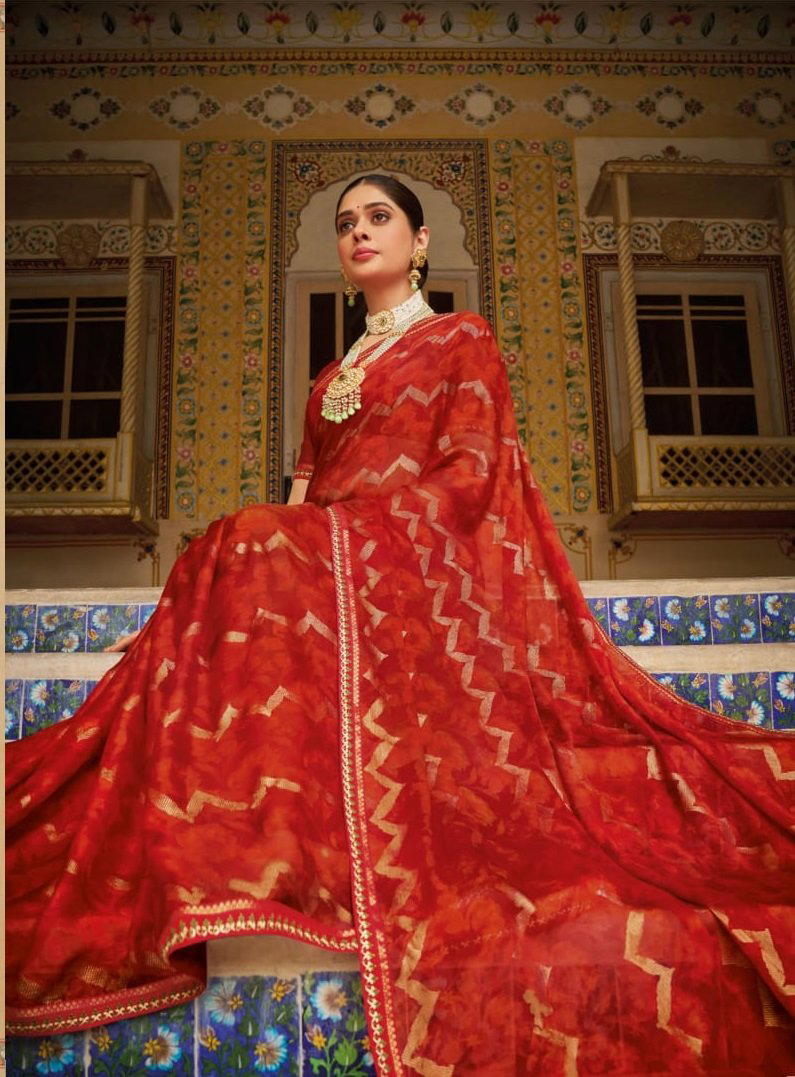 VIPUL SUGANDHA VOL-03 85707 TO 85710 DESIGNER GEORGETTE SAREE WHOLESALER IN INDIA 1
