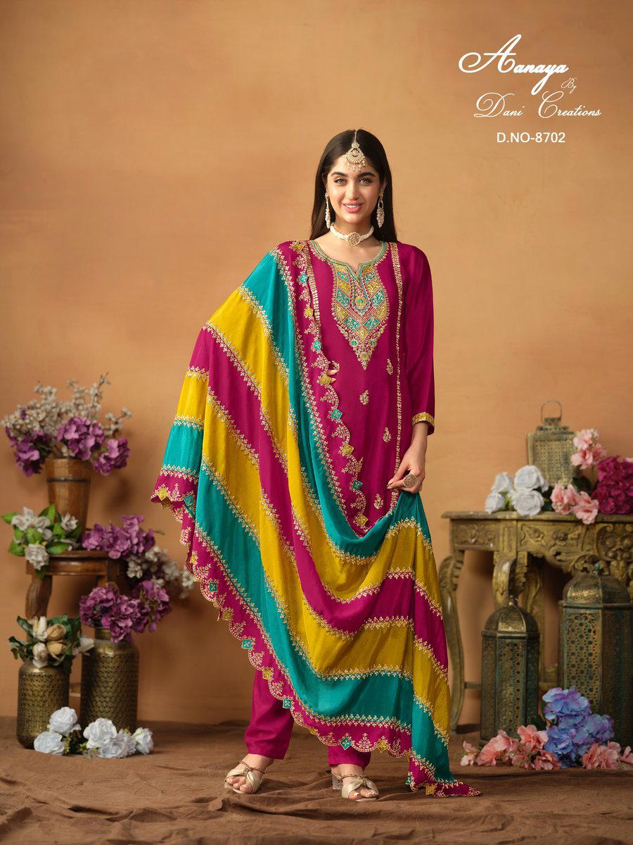 AANAYA VOL 87 BY TWISHA SILK SALWAR KAMEEZ MANUFACTURER IN INDIA 1