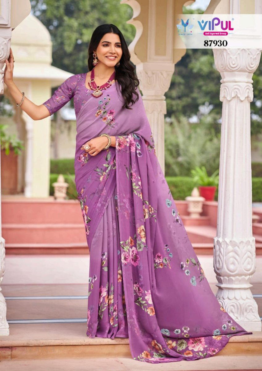VIPUL TWISHA 87930 TO 87941 DESIGNER WETLESS SAREE WHOLESALER IN INDIA 1