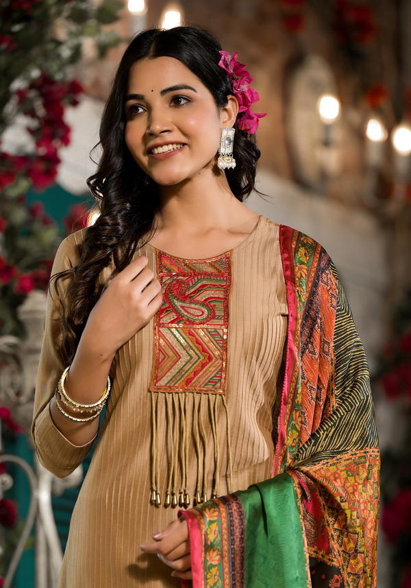 LABEL KHOJ 9604 DESIGNER SILK SALWAR SUIT WHOLESALER IN INDIA