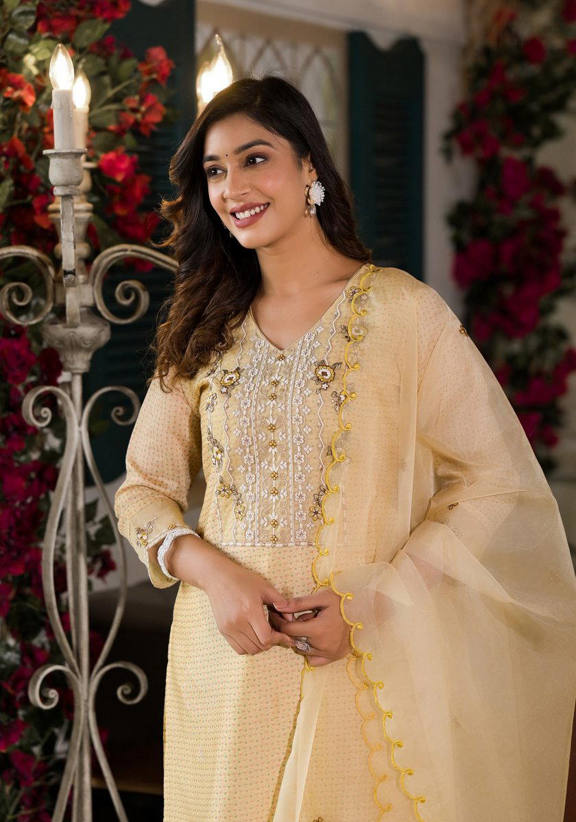 LABEL KHOJ 9607 DESIGNER SILK SALWAR SUIT WHOLESALER IN INDIA 1