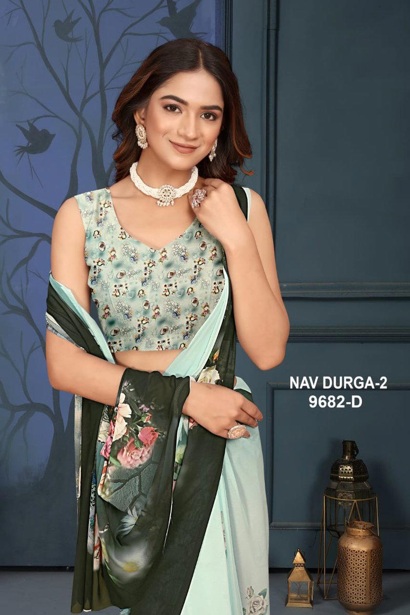 NP NAV DURGA VOL-02 9682A TO 9682H DESIGNER SAREE WHOLESALER IN INDIA 1