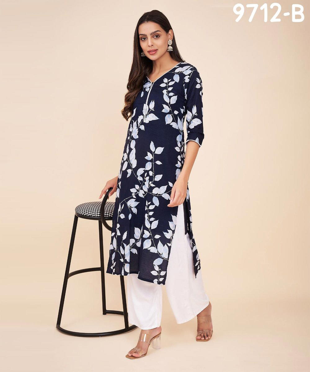 LABEL KHOJ 9712A & 9712B DESIGNER KURTI WHOLESALER IN SURAT 1