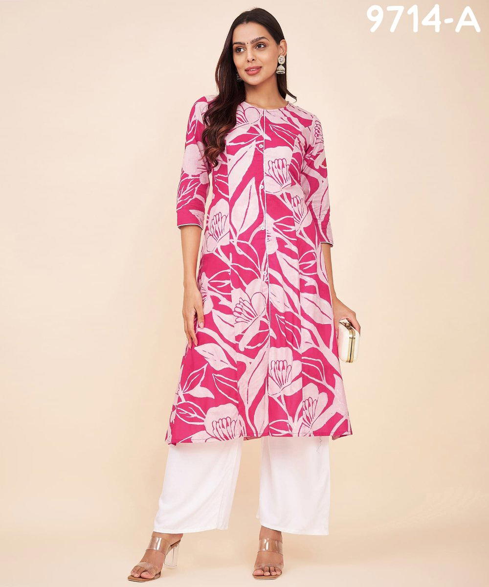 LABEL KHOJ 9714A & 9714B DESIGNER KURTI WHOLESALER IN SURAT 1