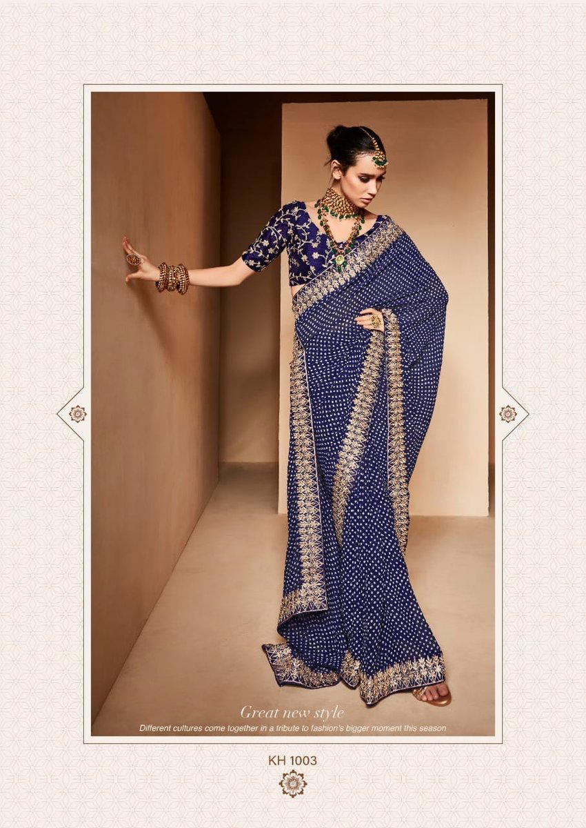 KHAZANA BY STAVAN EMBROIDERY SAREE WHOLESALER IN INDIA 1