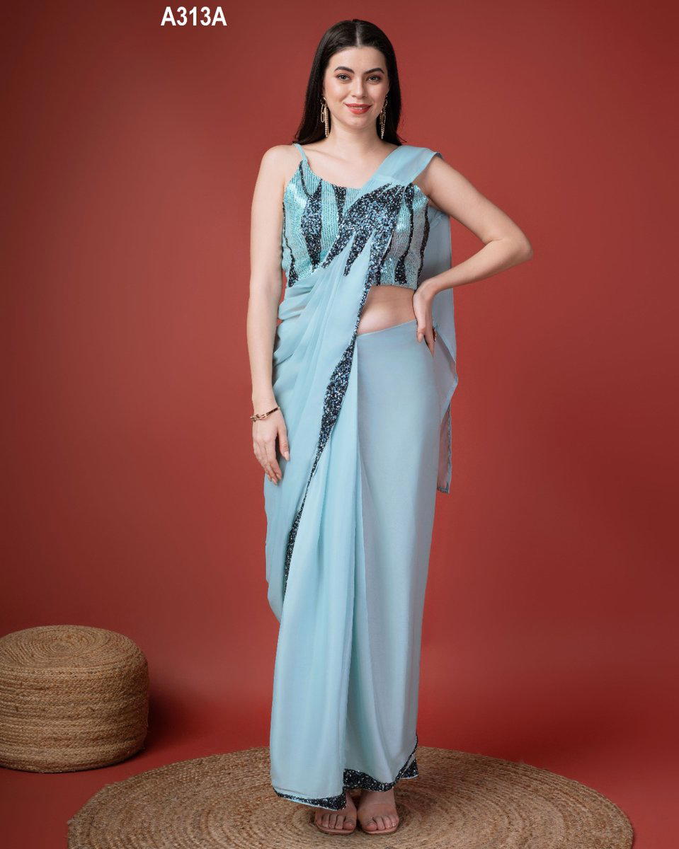 SERIES A313A TO A313D BY AMOHA FANCY SAREE MANUFACTURER IN INDIA 1