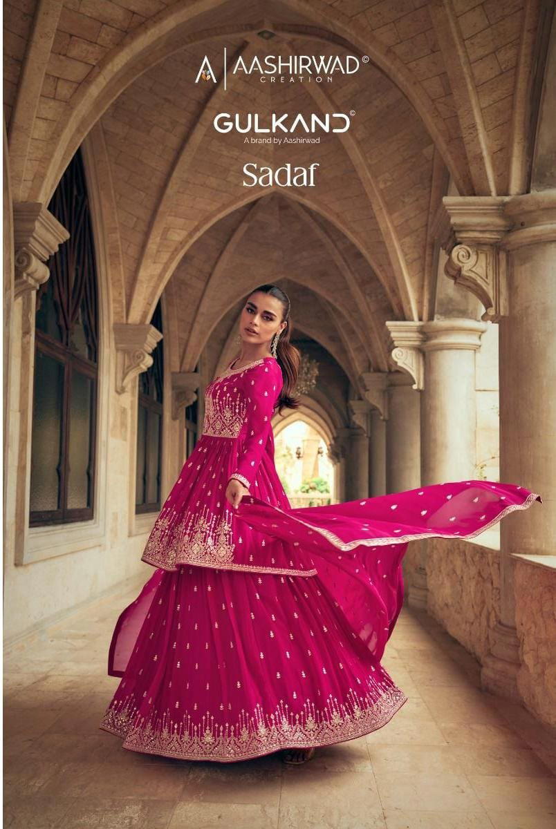 SADAF BY AASHIRWAD CREATION GEORGETTE SALWAR KAMEEZ MANUFACTURER IN INDIA 1