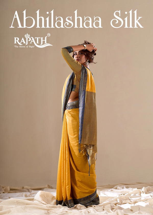 ABHILASHAA SILK BY RAJPATH DESIGNER COTTON SAREES WHOLESALER IN INDIA