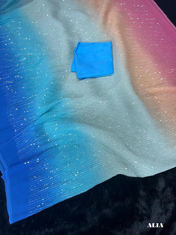 ALIA BY BT SOFT GEORGETTE SAREE MANUFACTURER IN INDIA