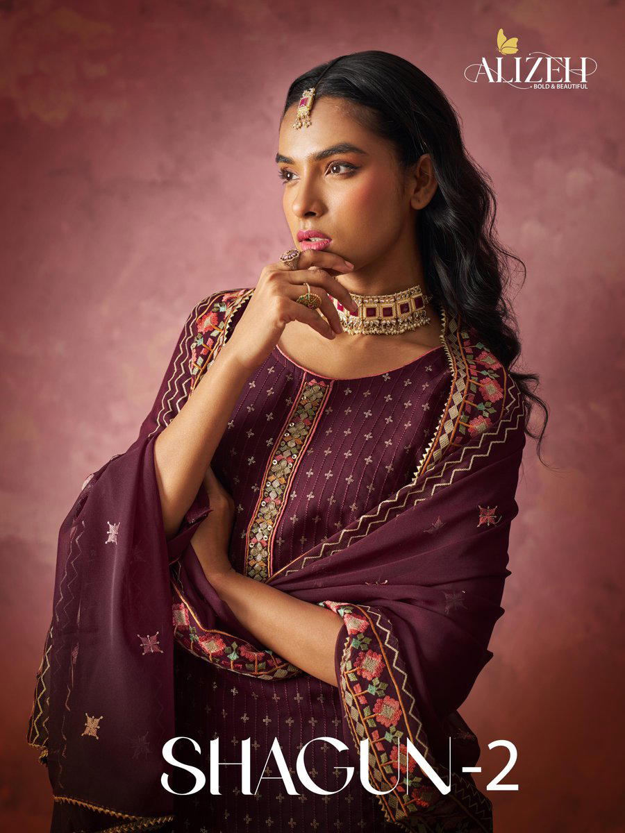 ALIZEH SHAGUN VOL-02 7017 DESIGNER SALWAR SUIT WHOLESALER IN INDIA 1