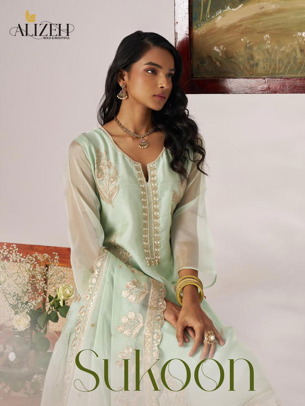 ALIZEH SUKOON 7022 TO 7025 DESIGNER SALWAR SUIT WHOLESALER IN INDIA