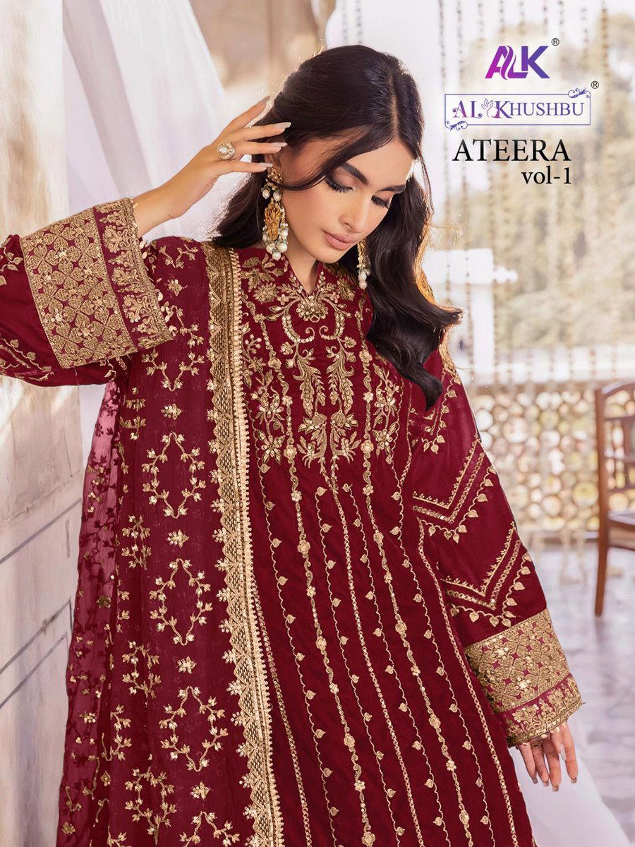 ATEERA VOL-1 BY ALK EMBROIDERY SALWAR KAMEEZ MANUFACTURER IN INDIA 1