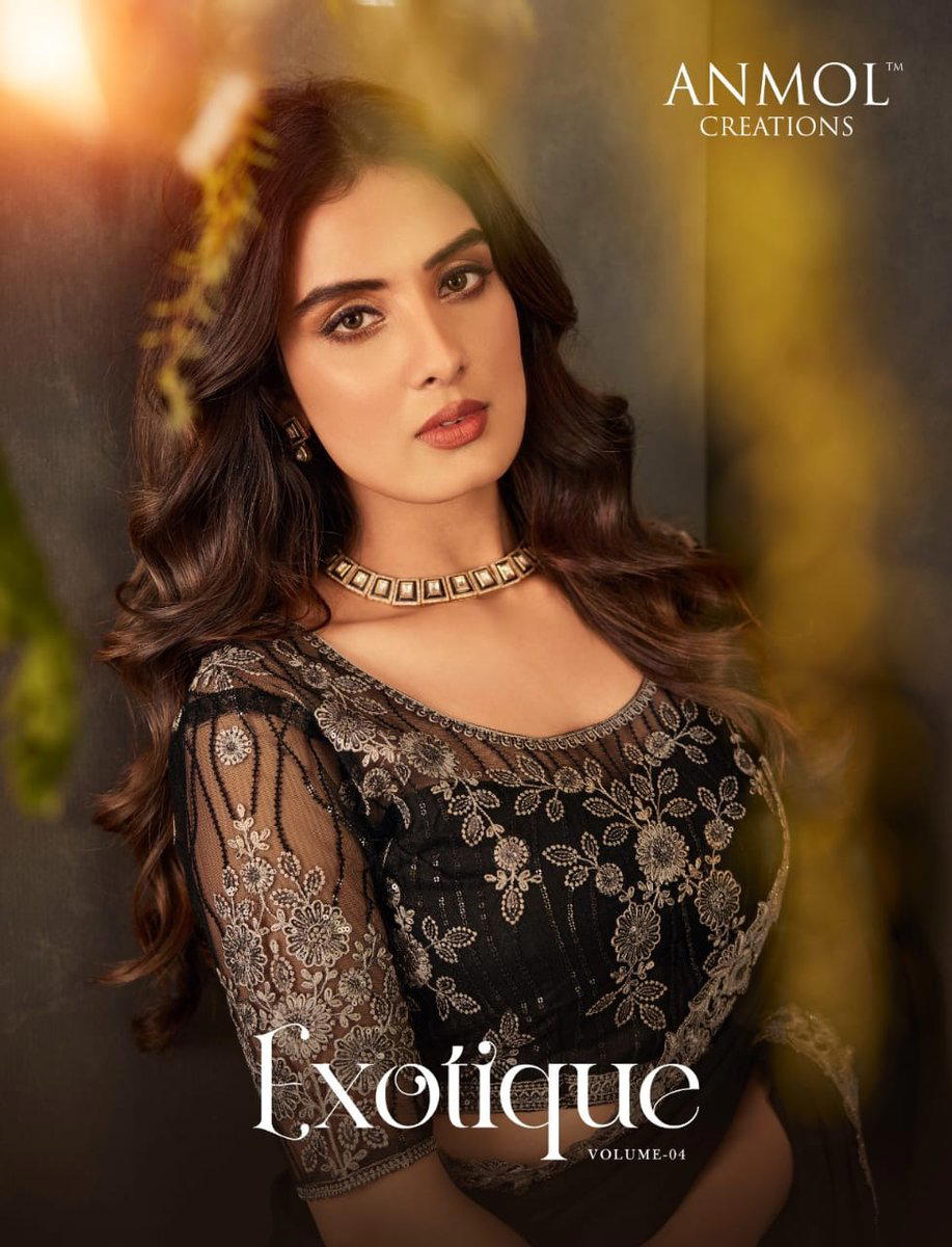 EXOTIQUE VOL-04 BY ANMOL CREATION GEORGETTE SAREE MANUFACTURER IN INDIA 1