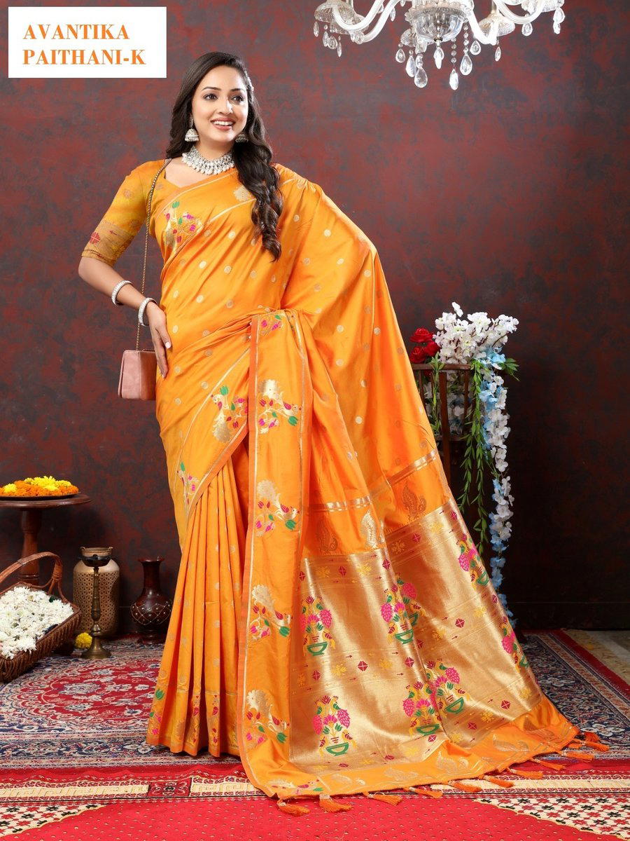 MURTI NX AVANTIKA PAITHANI-A TO M DESIGNER SILK SAREE WHOLESALER IN SUART 1