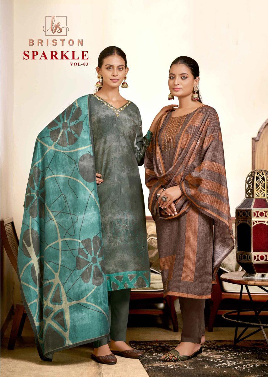 BERISTON SPARKLE VOL-03 109 TO 113 DESIGNER SILK SALWAR SUIT WHOLESALER IN INDIA 1