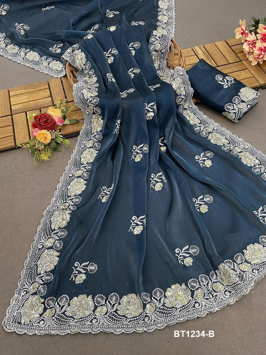 BT BT1234 DESIGNER SOFT SILK SAREE WHOLESALER IN INDIA 1