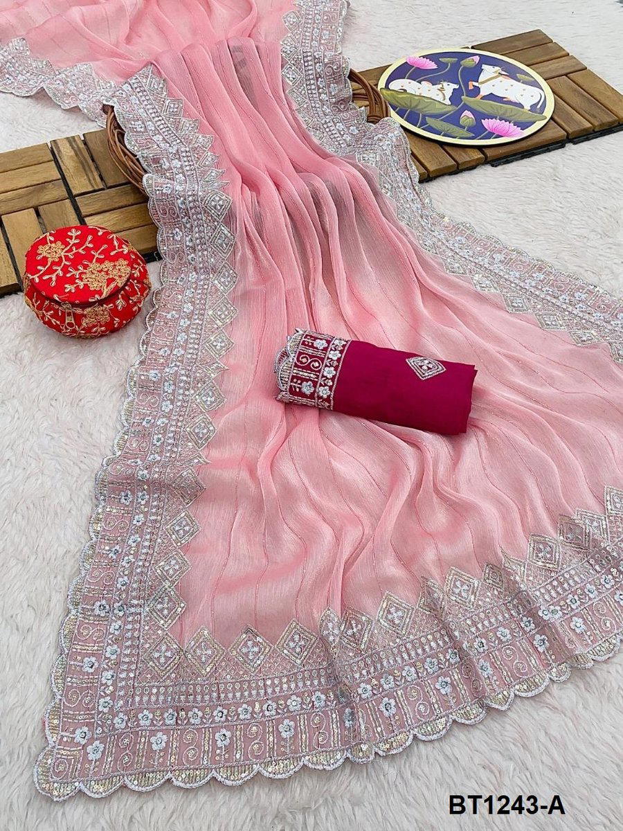 BT BT1243 COLOUR’S DESIGNER SAREE WHOLESALER IN SURAT 1