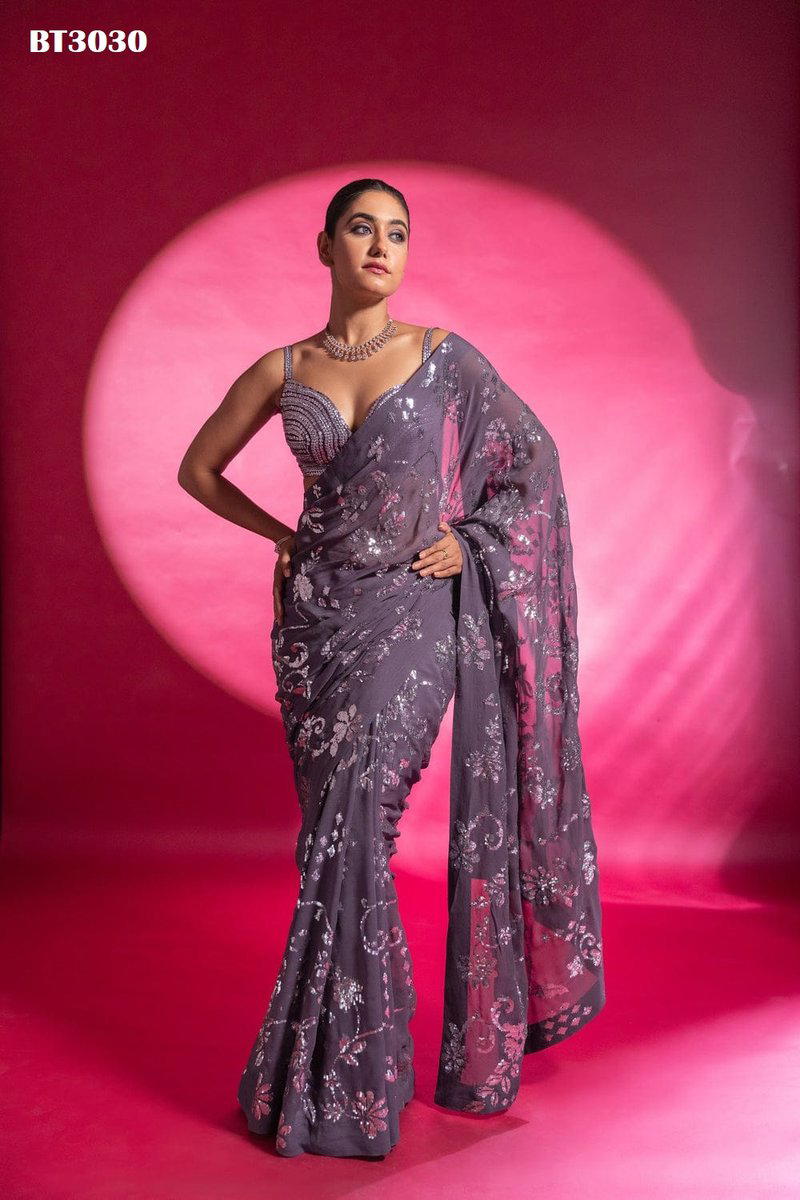 D.NO. BT3030 BY BT EMBROIDERY SAREE MANUFACTURER IN INDIA 1