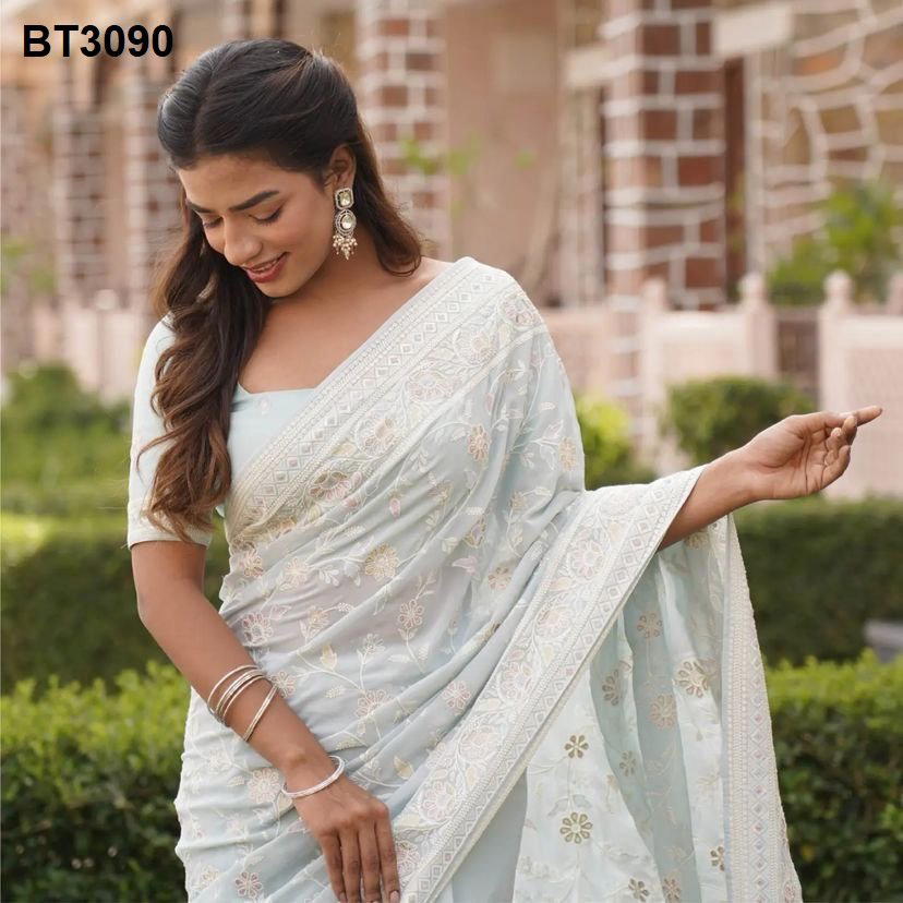D.NO. BT3090 BY BT SOFT GEORGETTE MANUFACTURER IN INDIA 1