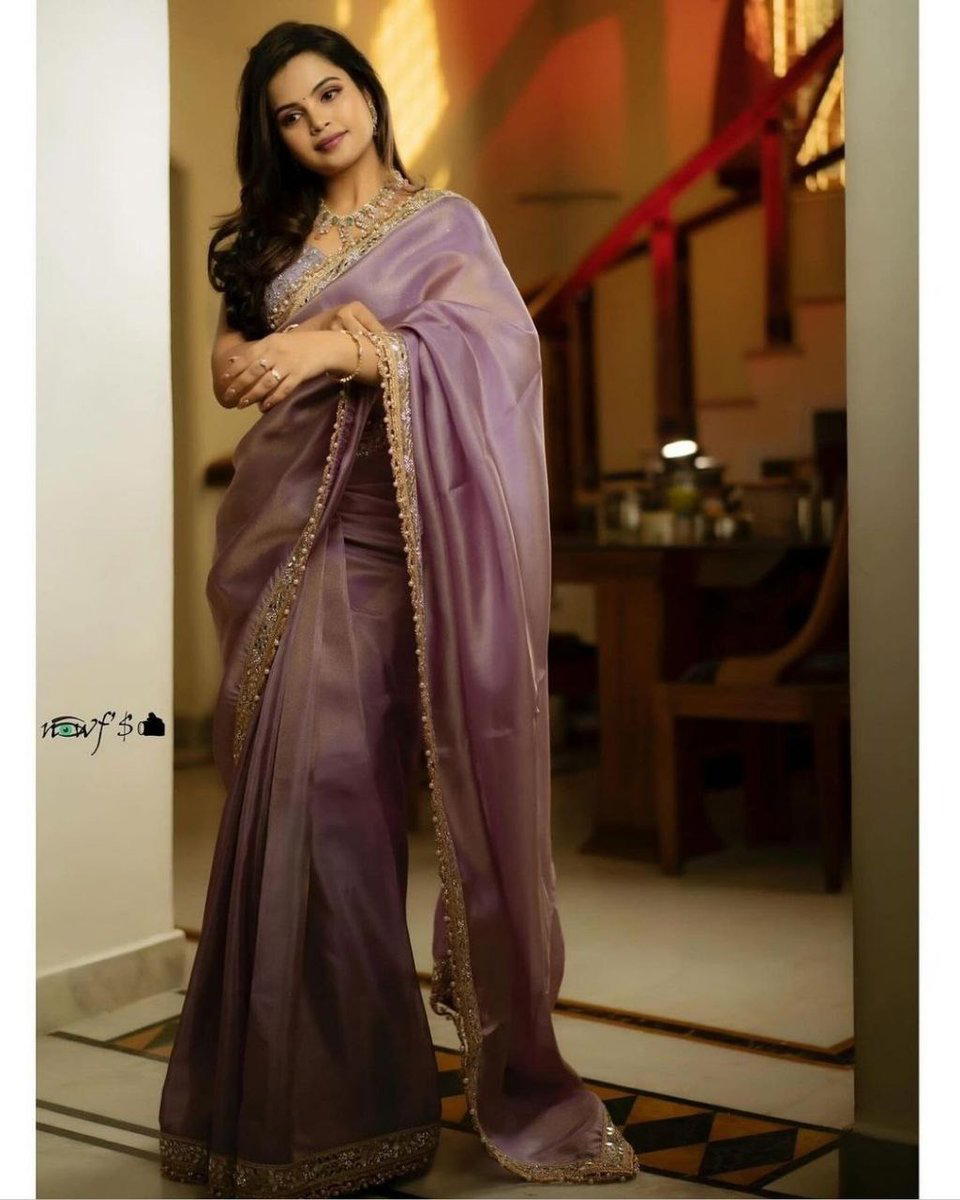 D.NO. BT3106 LAVENDER BY BT EMBROIDERY SAREE MANUFACTURER IN INDIA 1