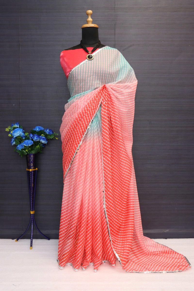 D.NO. - BT331 BY BT ORGANZA SILK SAREE MANUFACTURER IN INDIA 1