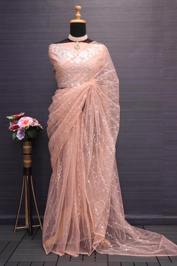 D.NO : BT-357 BY BT EMBROIDERY SAREE MANUFACTURER IN INDIA