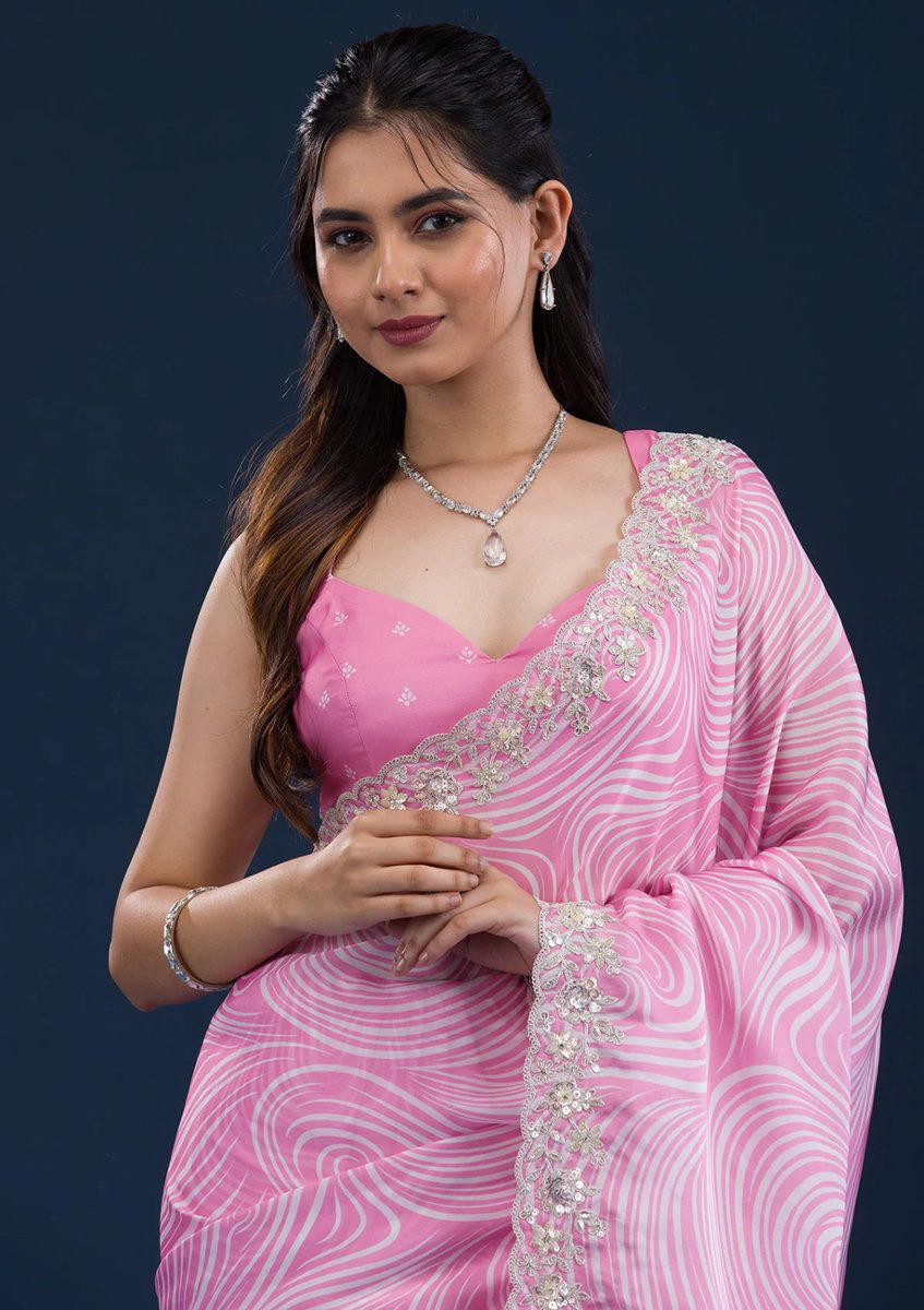 BT BT403 DESIGNER GEORGETTE SAREE WHOLESALER IN INDIA 1