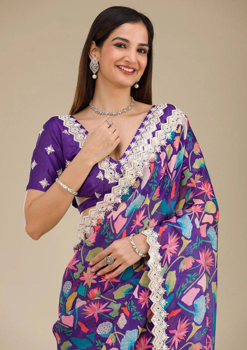 BT BT-404 DESIGNER GEORGETTE SAREE WHOLESALER IN INDIA 1