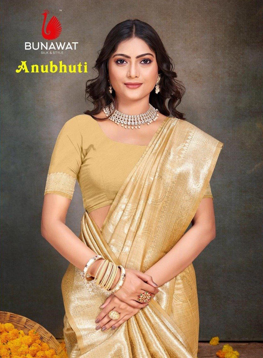 BUNAWAT ANUBHUTI SILK VOL-01 1001 TO 1006 DESIGNER SILK SAREE WHOLESALER IN INDIA 1