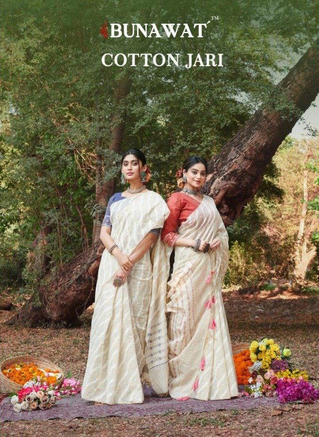 COTTON JARI BY BUNAWAT COTTON SAREE MANUFACTURER IN INDIA 1