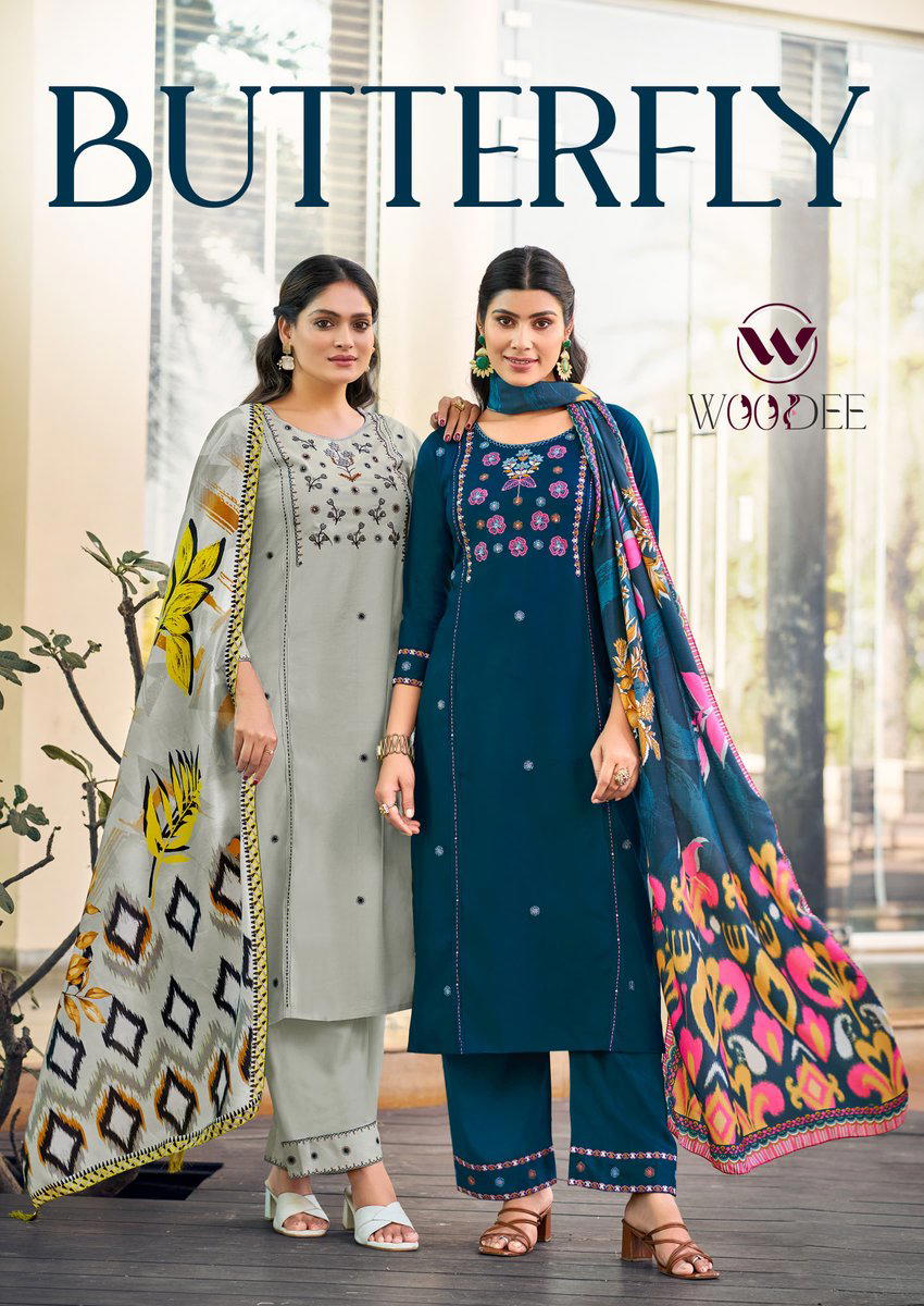 BUTTERFLY BY WOODEE DESIGNER SALWAR SUIT WHOLESALER IN INDIA 1