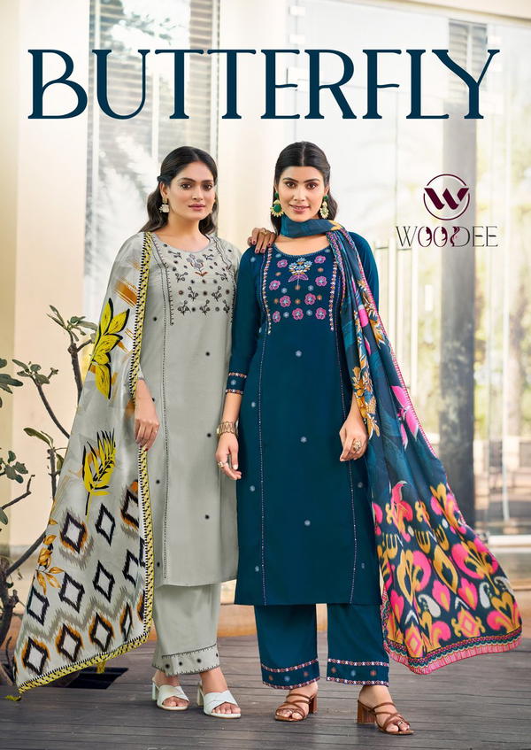 BUTTERFLY BY WOODEE DESIGNER SALWAR SUIT WHOLESALER IN INDIA