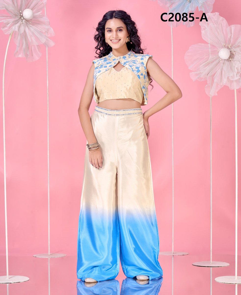 AMOHA C2085A TO C2085 DESIGNER CROP TOP WHOLESALER IN INDIA 1