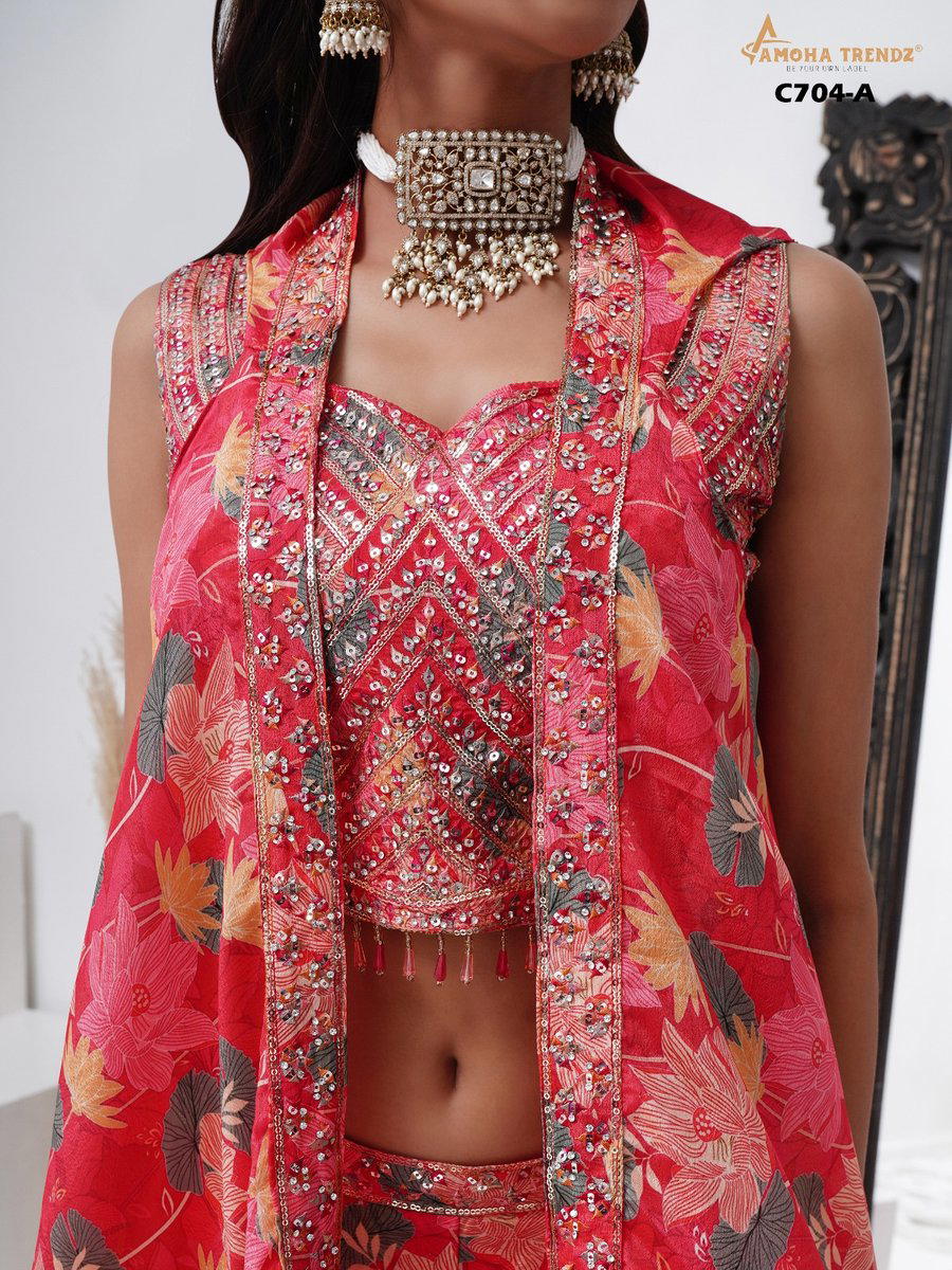 AMOHA C704A DESIGNER CROP TOP WHOLESALER IN INDIA 1