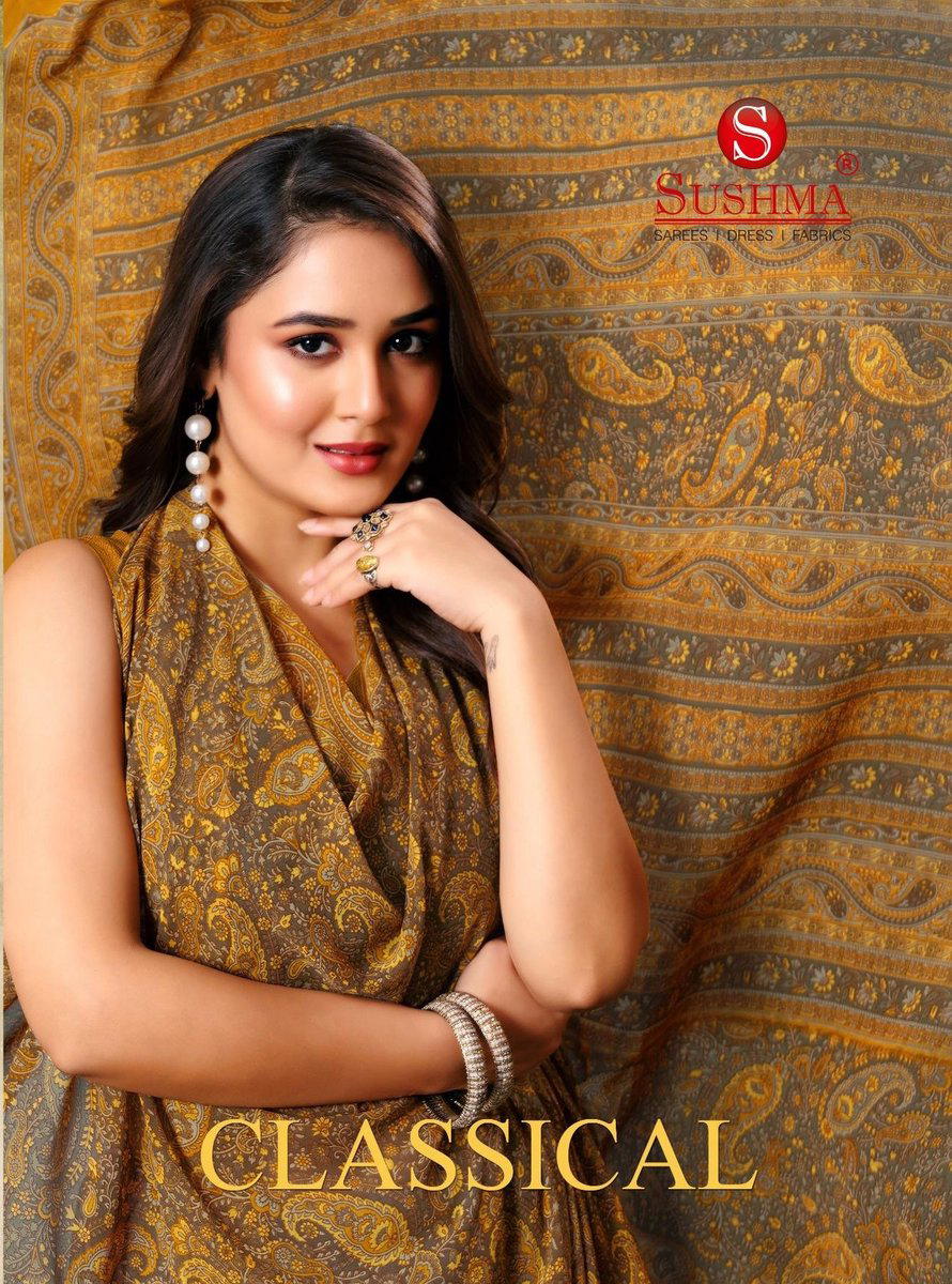 CLASSICAL BY SUSHMA DESIGNER WEIGHTLESS SAREES WHOLESALER IN INDIA 1
