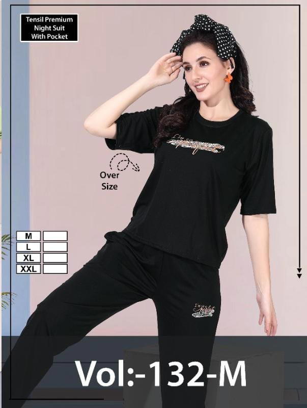 CO-ORD SET VOL-132-M BY SUMMER SPECIAL DESIGNER TENCEL NIGHT SUIT WHOLESALER IN INDIA 1