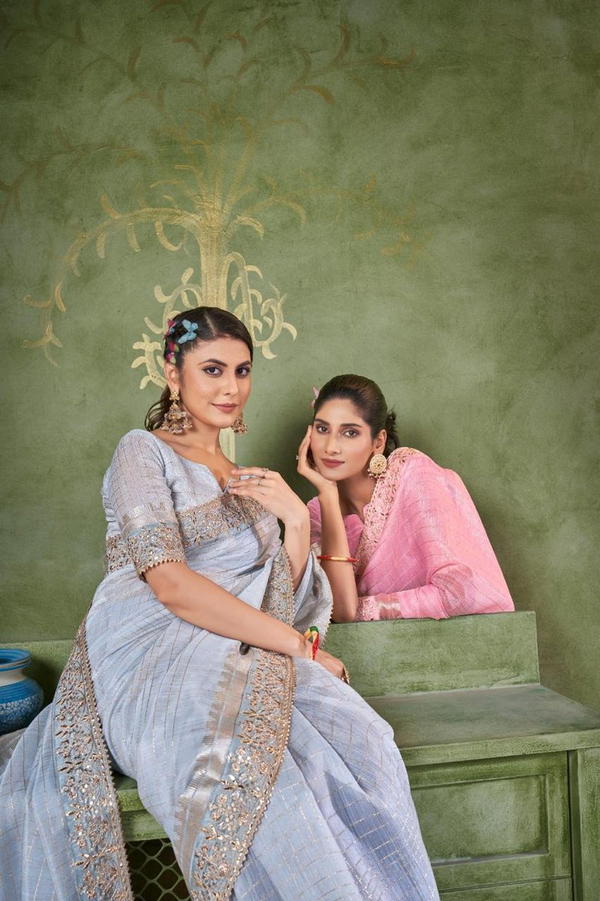 SUMITRA 104 COLOUR'S 104A TO 104F DESIGNER BANARASI SAREE WHOLESALER IN SURAT