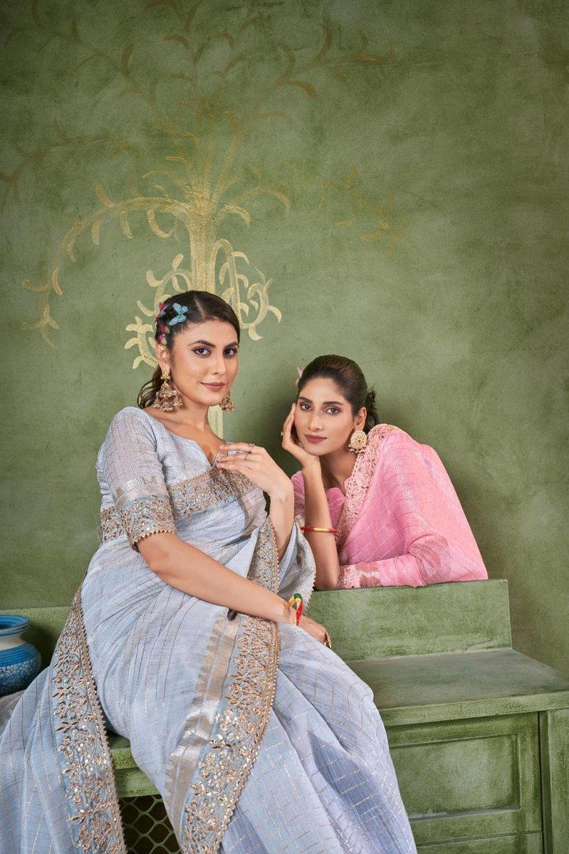 SUMITRA 104 COLOUR'S 104A TO 104F DESIGNER BANARASI SAREE WHOLESALER IN SURAT 1