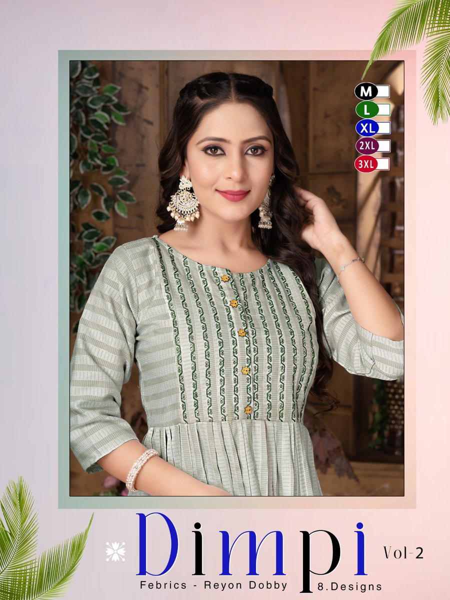 DIMPI VOL.2 BY FAISHON TALK DESIGNER RAYON GOWNS WHOLESALER IN INDIA 1