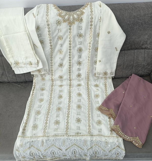 DN 1009 BY DF DESIGNER GEORGETTE SALWAR SUIT WHOLESALER IN INDIA