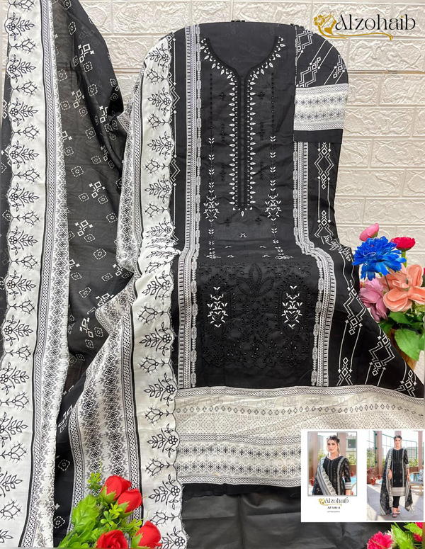 DN 1181A & B BY ALZOHAIB DESIGNER SALWAR SUIT WHOLESALER IN INDIA