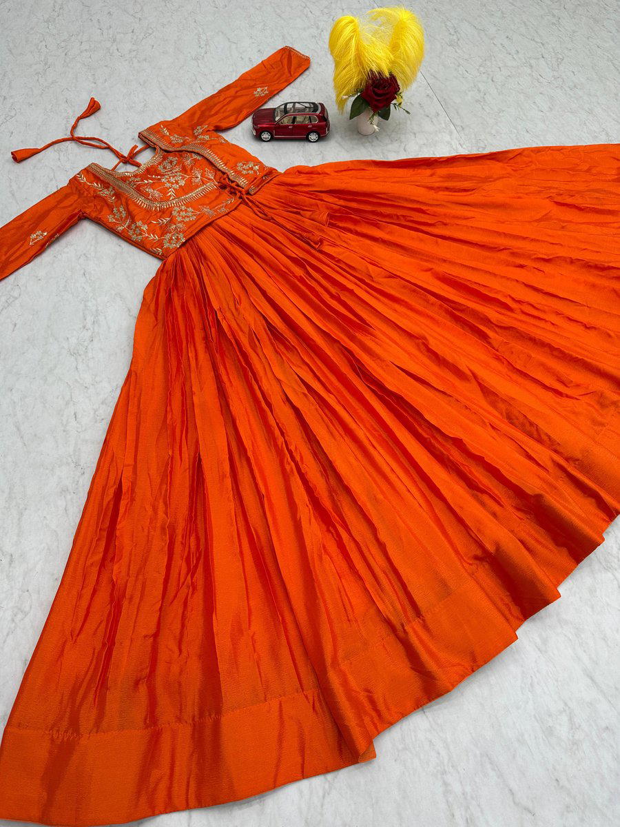 DN 220 BY TAPI CREATION DESIGNER CHINON GOWNS WHOLESALER IN INDIA 1