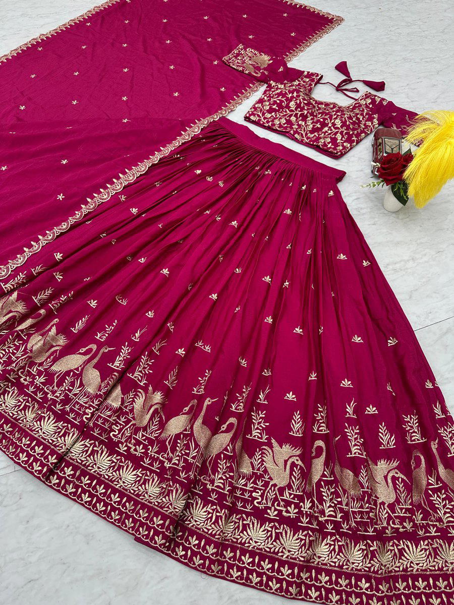 DN 246 BY TAPI CREATION DESIGNER CHINON LEHENGA CHOLI WHOLESALER IN INDIA 1