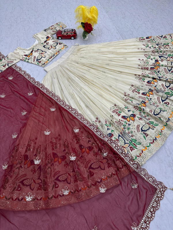 DN 491 BY PC DESIGNER SILK LEHENGA CHOLI WHOLESALER IN INDIA