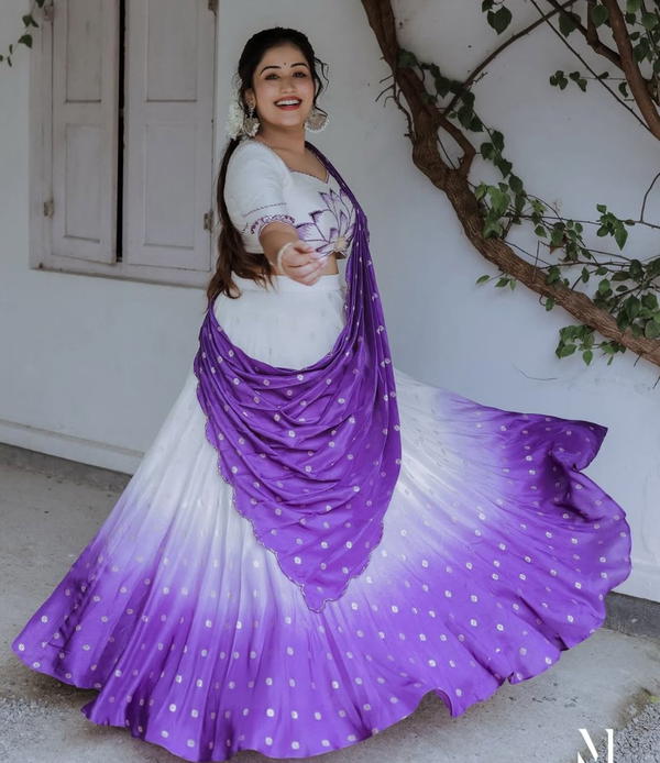 DN 500 BY PRISHA DESIGNER CHINON LEHENGA CHOLI WHOLESALER IN INDIA
