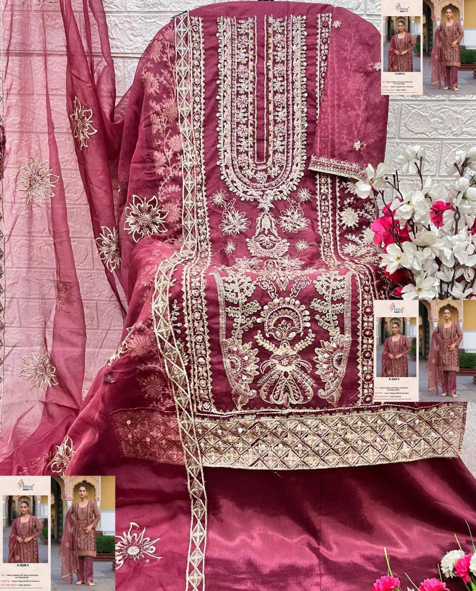 DN K-5229 BY SHREE FAB DESIGNER SALWAR SUIT WHOLESALER IN INDIA 1