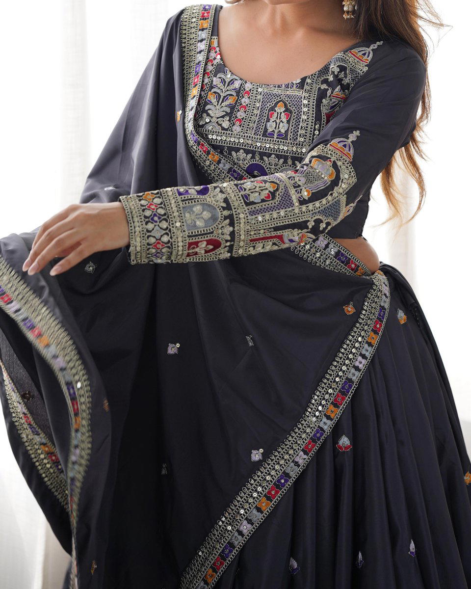 DN SP-11 BY SP DESIGNER SILK LEHENGA CHOLI WHOLESALER IN INDIA 1