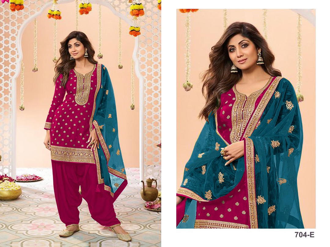 DN 704 BY PATIYALA HOUSE DESIGNER SALWAR KAMEEZ WHOLESALER IN INDIA 1